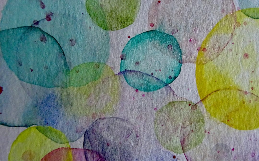 workshop . spelen met aquarelverf