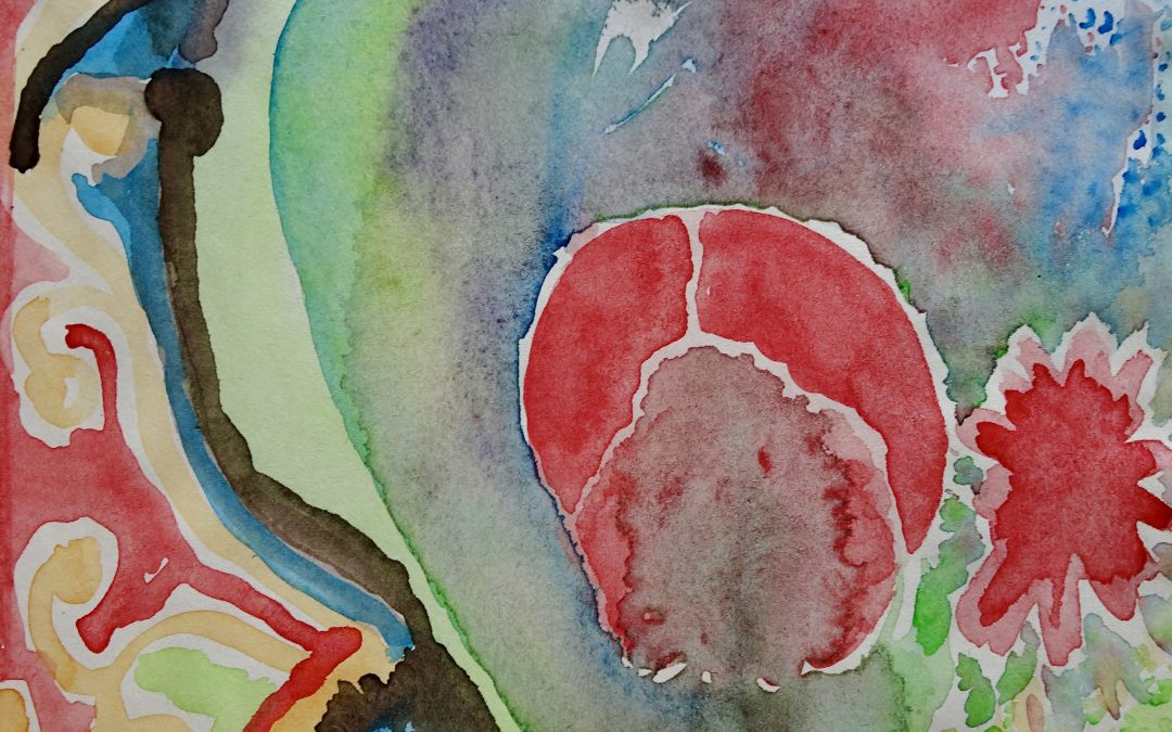 workshop . spelen met aquarelverf